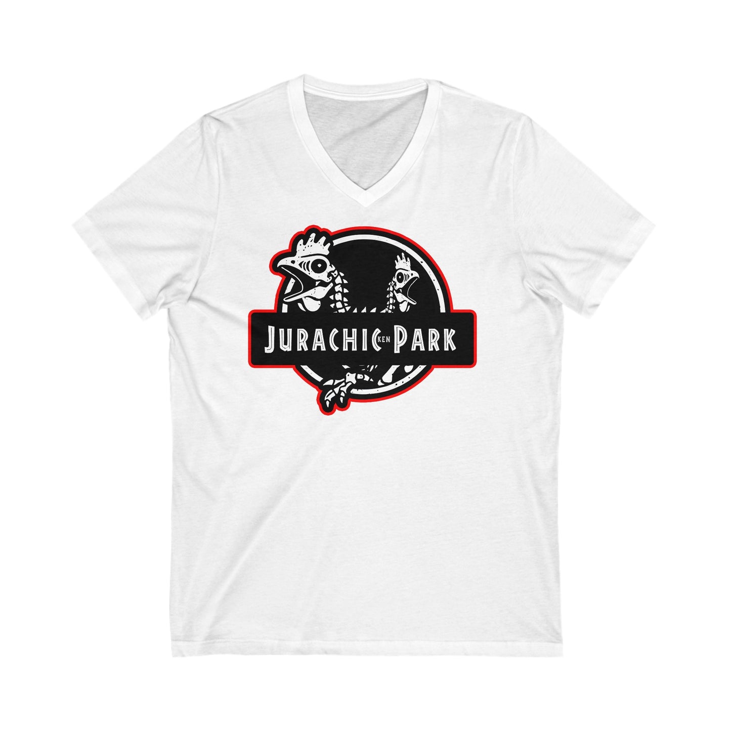"Jurachicken" V-Neck Tee